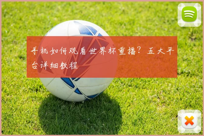 手机如何观看世界杯重播？五大平台详细教程